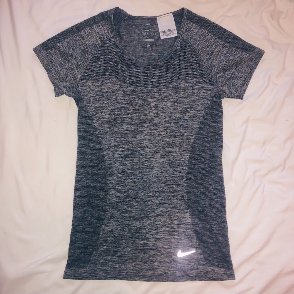 Grey Nike Dri-Fit top